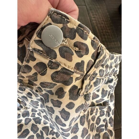 Joes Jeans Cheetah Print Tan Brown and Black Mini Skirt Size 16 - Picture 2 of 5